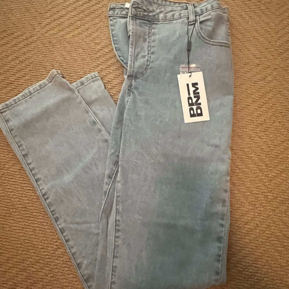 Princess Polly Blue Straight Jeans